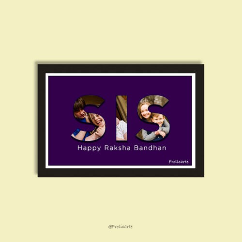 Sis Text Picture Frame