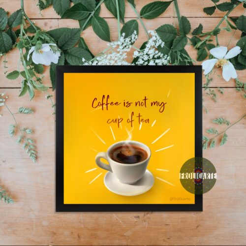 Frolicarte Coffee Cup Frame and Magnet Combo