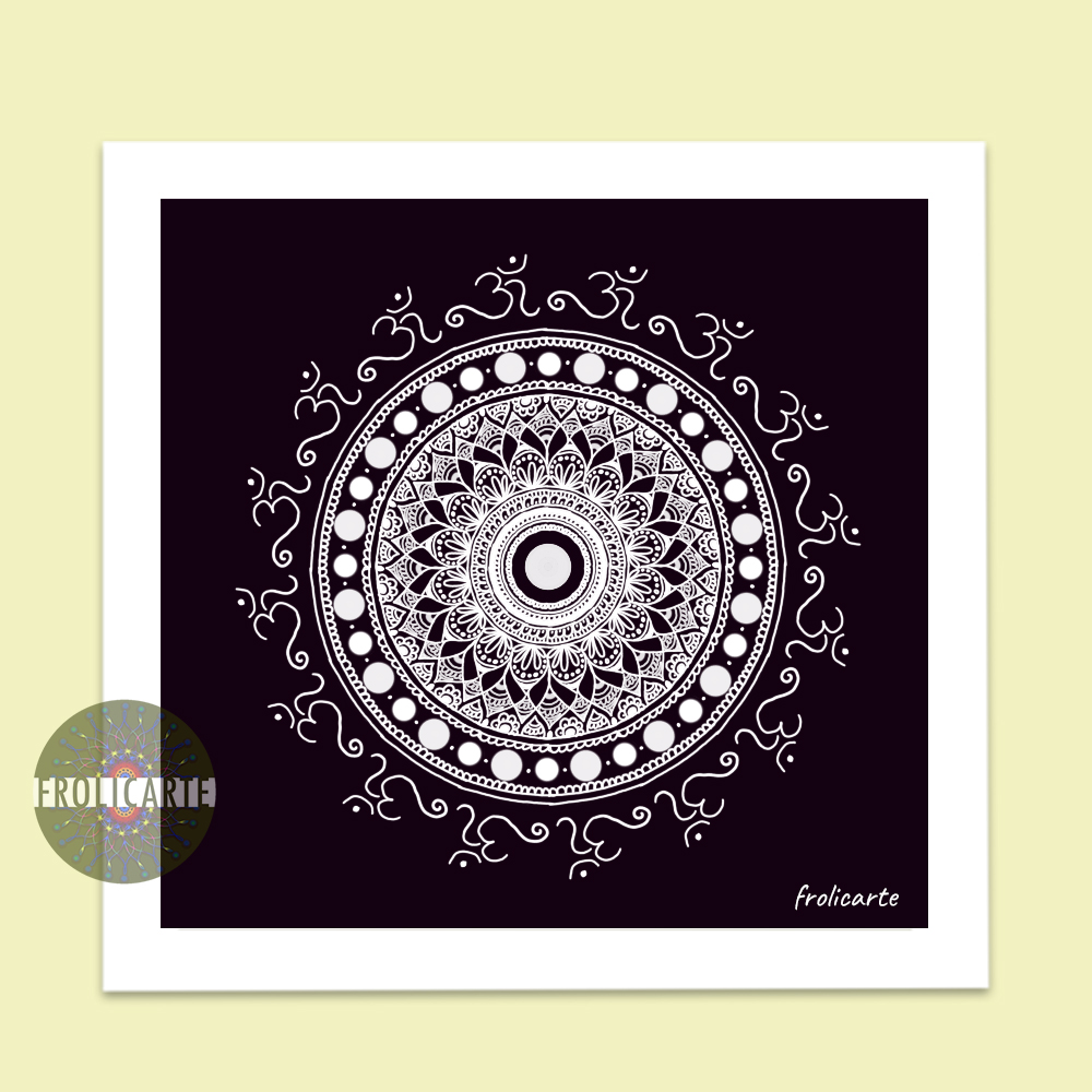 Bring OM powerful Mandalas' art Frame combo Healing Power inside Your Home Mandala behind the sofa is the one of option from various options and put 3 small mandalas instead of just one big one. You can hang them on wall easily.